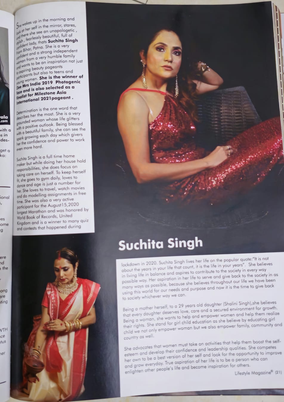 Lifestyle magazine article March 2021